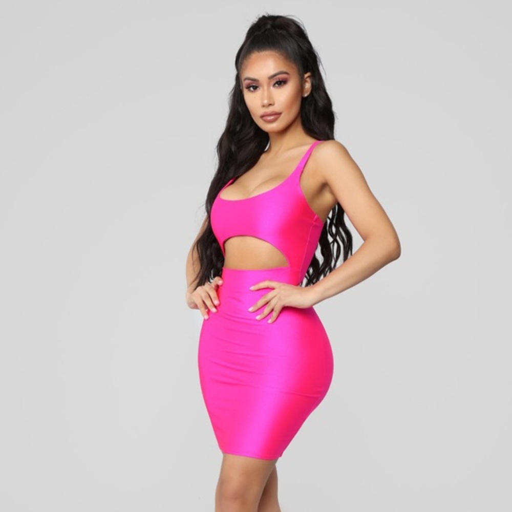 Hot Pink Medium Fashion Nova Dress